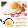 Lot de 4 grands anneaux à œufs antiadhésifs de 8,9 cm, moule rond pour muffins anglais, crêpes – Accessoires de barbecue portabl