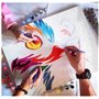 ZLYHAL DIY Acryliques Kit de Peinture par Numéro,Art abstrait d'une danseuse africaine,Peinture Numéro pour Adultes avec Brosses