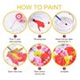 ZLYHAL DIY Acryliques Kit de Peinture par Numéro,Art abstrait d'une danseuse africaine,Peinture Numéro pour Adultes avec Brosses