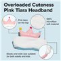 I DEW CARE Bandeau de lavage du visage – Diadème rose | Design adorable, parfait pour le lavage et le nettoyage, le maquillage e