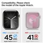 Spigen Lite Fit Pro Coque et Bracelet pour Apple Watch Series 9/8/7 45 mm - Noir Mat