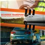 4 Pieces - Sangle de Serrage pour Le Transport de Voitures - 50 mm de Large - 2,70 metres - 4000 KG - Sangle d'arrimage - Fixati