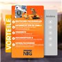 4 Pieces - Sangle de Serrage pour Le Transport de Voitures - 50 mm de Large - 2,70 metres - 4000 KG - Sangle d'arrimage - Fixati