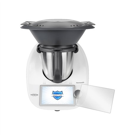 MIRTUX Protecteur d'écran en verre trempé compatible avec Thermomix TM6. Film en verre trempé avec dureté 9H