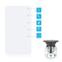 MIRTUX Protecteur d'écran en verre trempé compatible avec Thermomix TM6. Film en verre trempé avec dureté 9H, anti-rayures et ch