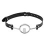 Outil de jeu rond ouvert en cuir, accessoires de jeu Cosplay, formation résistante aux rides de la bouche (noir)