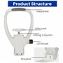 ELIKBH Appuie-tête Ergonomique avec Appui-Menton réglable - Accessoires pour ophtalmologues, optométristes et centres de Soins v