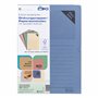 ÖKI Lot de 8 dossiers de fenêtre pastel en papier avec fenêtre - En matières premières renouvelables - 90 g/m² - Format A4 (220 