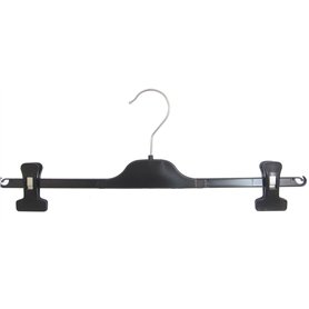 Lot de 20 cintres Hagspiel - En plastique - Avec pinces coulissantes - 40 cm