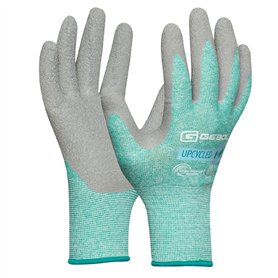 Gebol Upcycled Grip | Taille XXS (taille 5) | Gants de travail durables en bouteilles PET recyclées | Revêtement en latex partic