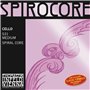 Cordes Thomastik Violoncelle Spirocore Noyau spirale Sol Argent filé. 4/4; Souple