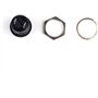 Lot de 10 interrupteurs momentanés à bouton-poussoir momentané - 16 mm - Rouge et noir - 3 A 250 V CA - 2 pôles - Mini interrupt