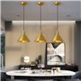 LIGNES LED BRACKED BRASS Horn Pendant Lighting Ayémorrage Japonais Retro Retro Friendly Material Chandelier 1-Light Ajustement P