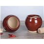 Mortier pilon Cuisine Mortier en porcelaine avec pilon en bois Home Vintage Design Brown Mortier et pilon Spice Herb Grinder Pil