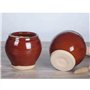 Mortier pilon Cuisine Mortier en porcelaine avec pilon en bois Home Vintage Design Brown Mortier et pilon Spice Herb Grinder Pil