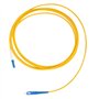 2pcs 3 mètres LC/UPC à SC/UPC Cordon de câble de raccordement à fibre optique jaune, pour système de communication par fibre opt