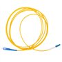 2pcs 3 mètres LC/UPC à SC/UPC Cordon de câble de raccordement à fibre optique jaune, pour système de communication par fibre opt