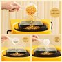luckxuan Machine a Pop Corn Machine à Pop-Corn Automatique, Petite Machine à maïs électrique Commerciale à Domicile Popcorn Mach