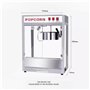 luckxuan Machine a Pop Corn Machine à Pop-Corn cinéma Commercial Chauffage électrique entièrement Automatique Machine à Pop-Corn