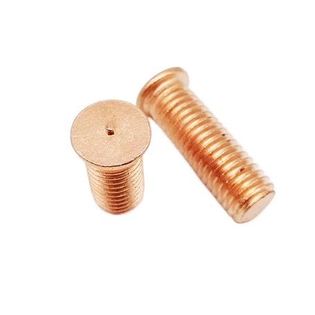 Mdingbao-Boulons à Six pans M3 M4 M5 M6 Acier au Carbone cuivre plaqué Goujon Soudure par Points vis à souder Point Clou Boulon