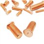 Mdingbao-Boulons à Six pans M3 M4 M5 M6 Acier au Carbone cuivre plaqué Goujon Soudure par Points vis à souder Point Clou Boulon 