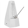 Eujgoov Métronome Mécanique Métronome Universel pour Piano, Guitare, Violon, Batterie et Autres Instruments Blanc