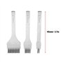 Ensemble d'outils de griffe de poinçon en acier blanc 2/5/10, poinçons de trou d'artisanat en cuir, ensemble de ciseaux de coutu