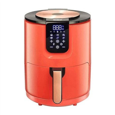 Friteuse à air pour usage domestique 1400W Puissance Friteuse à air numérique LED Écran tactile Minuterie Contrôle de la tempéra
