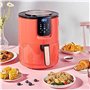 Friteuse à air pour usage domestique 1400W Puissance Friteuse à air numérique LED Écran tactile Minuterie Contrôle de la tempéra
