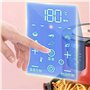 Friteuse à air pour usage domestique 1400W Puissance Friteuse à air numérique LED Écran tactile Minuterie Contrôle de la tempéra