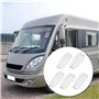 Kuuleyn 5 PCS Porte Catch Holders, Loquet De Porte Catch Holder Pour RV Camping Car Camper Traile Voyage Bagages - Blanc