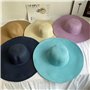 CWZZWS Chapeau de Soleil Paille Femme Papier Paille de Paille embalable Largeur jrot Chat de Soleil Dames Hatte du Chapeau de Pl