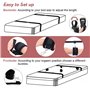 Kit d'exercices de Yoga en Nylon Noir Ceinture de Connexion réglable pour Les Mains et Les Pieds Confortable Epais Déguisement E