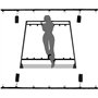 Kit d'exercices de Yoga en Nylon Noir Ceinture de Connexion réglable pour Les Mains et Les Pieds Confortable Epais Déguisement E