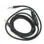 Câble Casque 3,5 Mm Portable, Câble Audio Mâle à Mâle avec Contrôle du Volume Muet en Ligne Casque de Jeu Détachable Fil de Remp