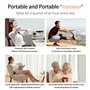 Jenylu Mini Masseur de cou Électrique,4pcs Masseur Cervical,Masseur Sans Fil 6 Modes,Soulagement de la Douleur Musculaire pour l