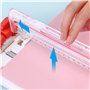 Wosune Coupe-papier, coupe-papier à rouler 4 en 1, coupe-papier à rouler portable pour les lignes de pli pour les courbes pour c