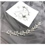 Guidre Serre Tête De Mariée En Forme De Vigne Avec Perles Argentées, Bandeau De Mariée Élégant Et Romantique Pour Femme Mariée D