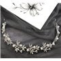 Guidre Serre Tête De Mariée En Forme De Vigne Avec Perles Argentées, Bandeau De Mariée Élégant Et Romantique Pour Femme Mariée D