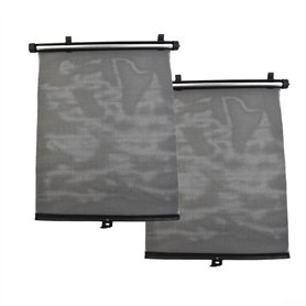 QOXEZY Lot de 2 pare-soleil rétractables pour fenêtre latérale de voiture