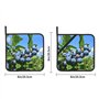 Blueberry Tree Lot de 2 maniques de cuisine résistantes à la chaleur en tissu éponge pour la cuisine et la pâtisserie