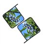 Blueberry Tree Lot de 2 maniques de cuisine résistantes à la chaleur en tissu éponge pour la cuisine et la pâtisserie