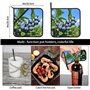 Blueberry Tree Lot de 2 maniques de cuisine résistantes à la chaleur en tissu éponge pour la cuisine et la pâtisserie