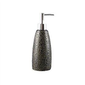 Distributeur Savon Liquide Bouteille de lotion à pousser en céramique Bouteille distributrice noire for salle de bain d'hôtel Bo