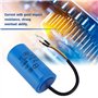 condensateur de marche CD60 avec fil conducteur 250V AC 150uF 50 / 60Hz pour compresseur d'air à mo