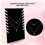 SALUTUYA Support de Présentoir de collier, Porte chevalet à colliers multiples Organisateur de bijoux en planche Collier Titulai