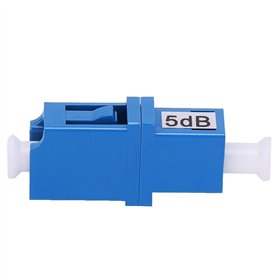ViaGasaFamido Atténuateur d'adaptateur de Bride de coupleur de connecteur de Fibre Optique de Mode LC/UPC-5DB Unique pour Le Com