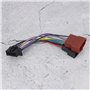Adaptateur Iso Câble Convertisseur，16 Broches Vers Mini Câble De Câblage De Prise Iso 8 Broches ，fiche Faisceau Auto Autoradio