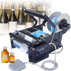 Machine D'éTiquetage éLectrique pour Bouteilles Rondes