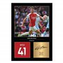 Icons Wall Art Declan Rice Photo imprimée A4 signée pour les fans d'Arsenal Reproduite numériquement sans cadre